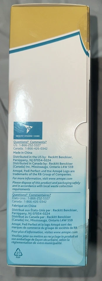 New Amope Pedi Perfect Electronic Foot File & 4 Roller Starter Set Open Box - Image 3 of 4