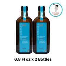 New with Box, 2 X Moroccanoil Treatment Oil With Pump, 200 ml / 6.8 oz