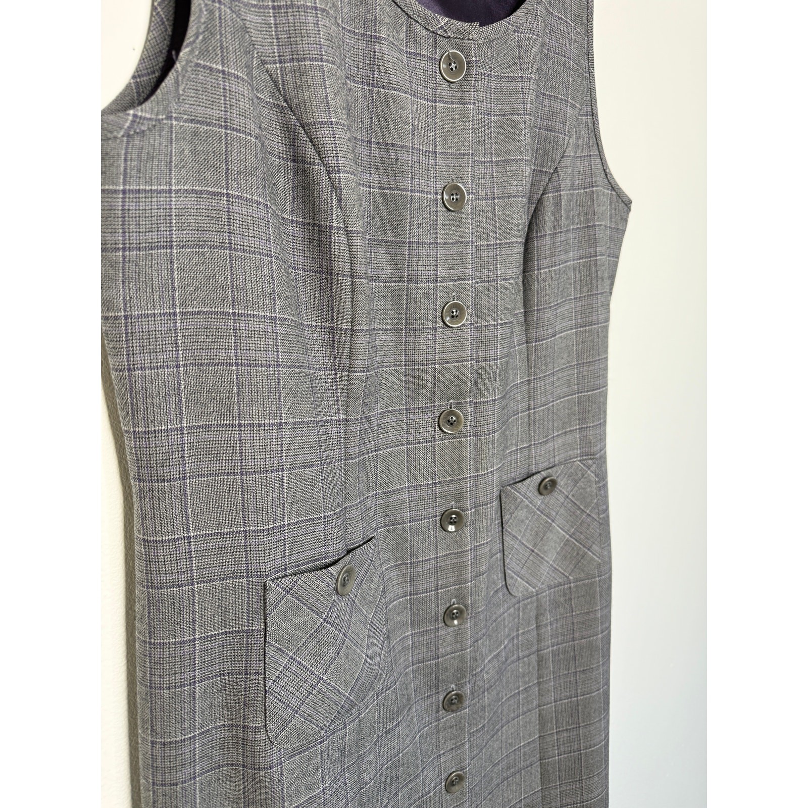 Pendleton Wool Button Front Jumper Dress Women’s … - image 3