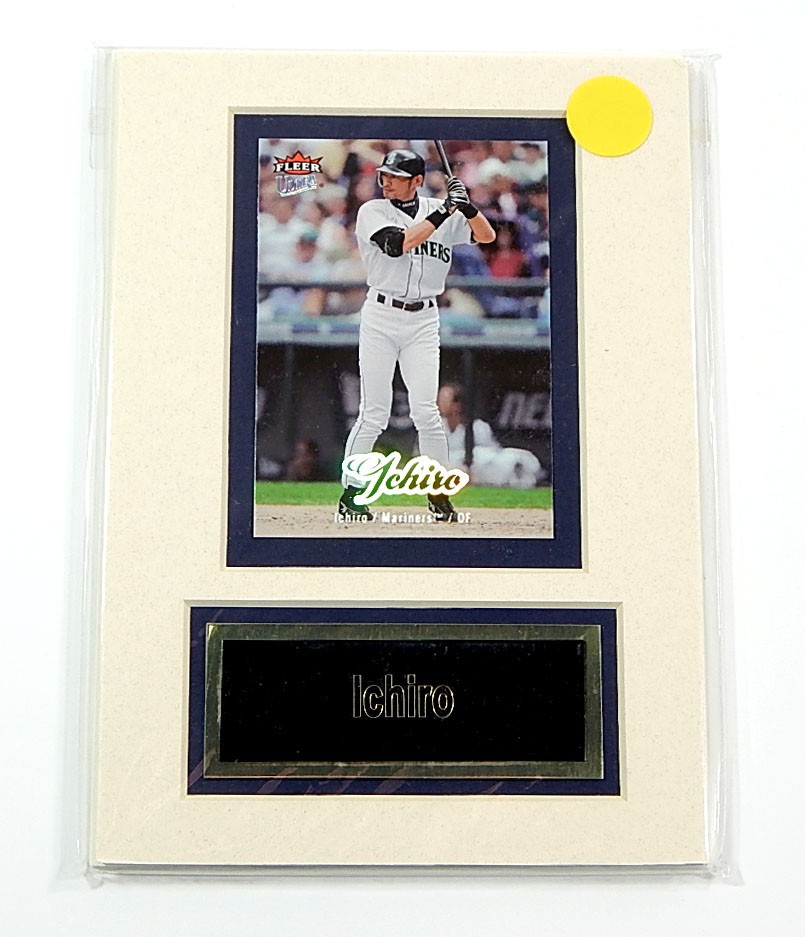 Ichiro Mariners Matted Trading Card & Name Plate 5" x 7" Ideal For Framing