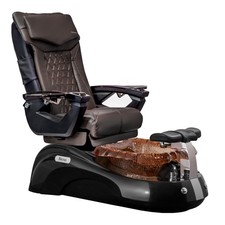 SIENA 18LX Shiatsulogic Pedicure Chair Black/Gold Tub w/Discharge Pump, CFE
