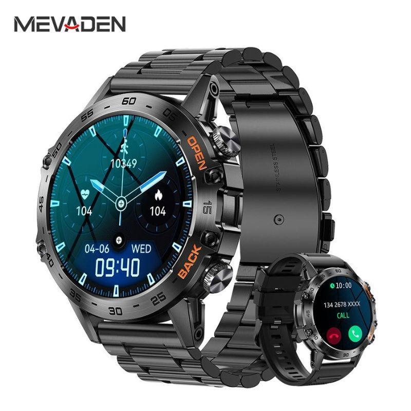 MD52 1.39 Bluetooth Smart Watch Uomo Chiamata Fitness Tracker IP68 Android iOS