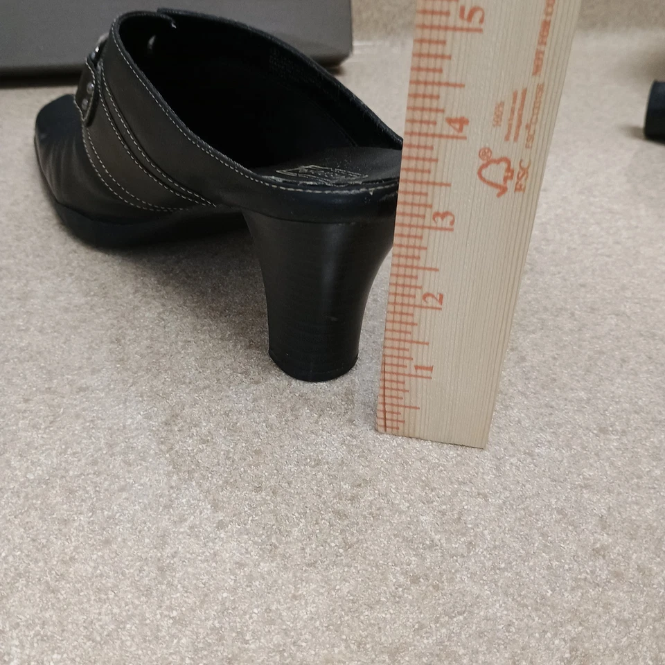 Пряжка Merona Micah 9 Mule черная натуральная кожа легкая мягкая гибкая - Изображение 4 из 4