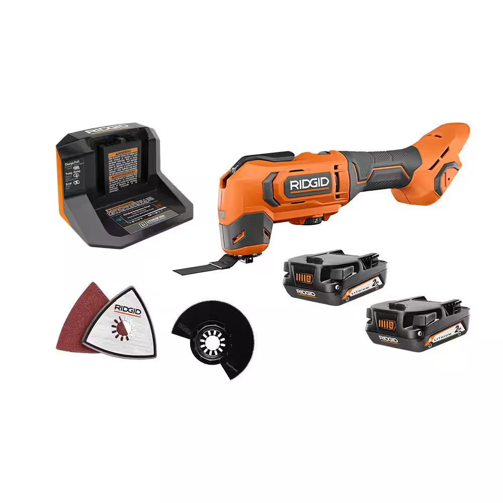 18V Cordless Oscillating Multi-Tool Kit with (2) 2.0 Ah Batteries and Charger
