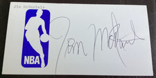 JIM McDANIELS Personally Autographed Signed NBA Card LAKERS ABA SONICS FreeShip