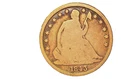 1843 O seated liberty half dollar