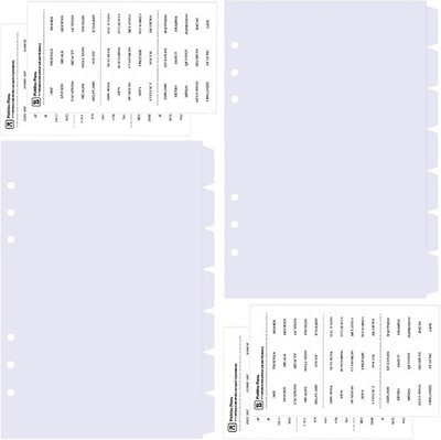 Transparente A5 Ordner Trennblätter 6 Loch 14 Blätter 2 Sets Kunststoff Regis...