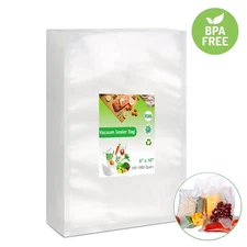 100-1000 Pint 6x10 Embossed Vacuum Sealer Bags Food Saver Storage Bags 4 Mil