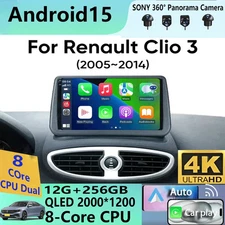 Android15 Video Player Carplay For Renault Clio 3 Clio3 2005-2014 Multimedia Car