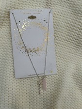 Unwritten fine Silver plated Necklace with Pink Pendant