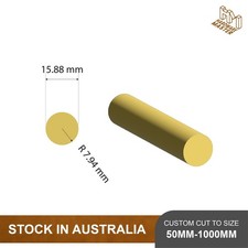 Brass Solid Rod Round | C385 | � 15.88mm | 50mm - 1000mm | Parts & Fabrication