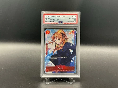2025 ONE PIECE OP10-ROYAL BLOOD ALTERNATE ART #005 SANJI PSA 10