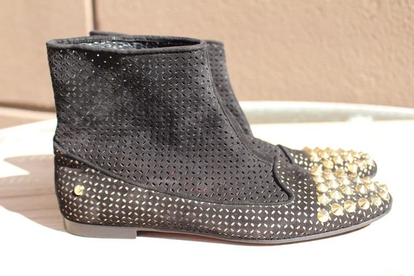 Women Cesare Paciotti Boots Black Leather 37.5