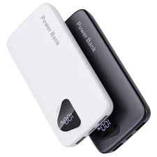 2025 2-Pack 12800mAh Portable Charger with Built in Cables, Travel Essential 