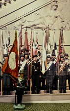 Prewar-Leibstandarte-Attention w/Composition"Blutfahne"-Elastolin Lineol Hausser
