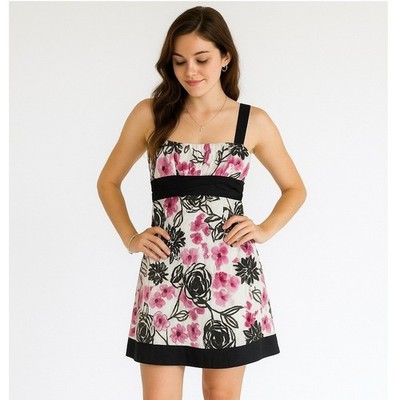 Y2K 2000s Taboo Floral Babydoll Dress Womens Size XL Party Festival USA Made
