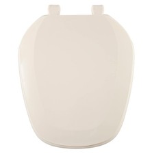 Centoco Eljer Emblem Round Toilet Seat with Square Front, Closed Front with C...