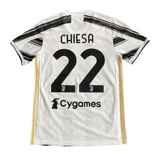 Adidas Juventus FC #22 Chiesa 2020/21 Home Football Kit (S)