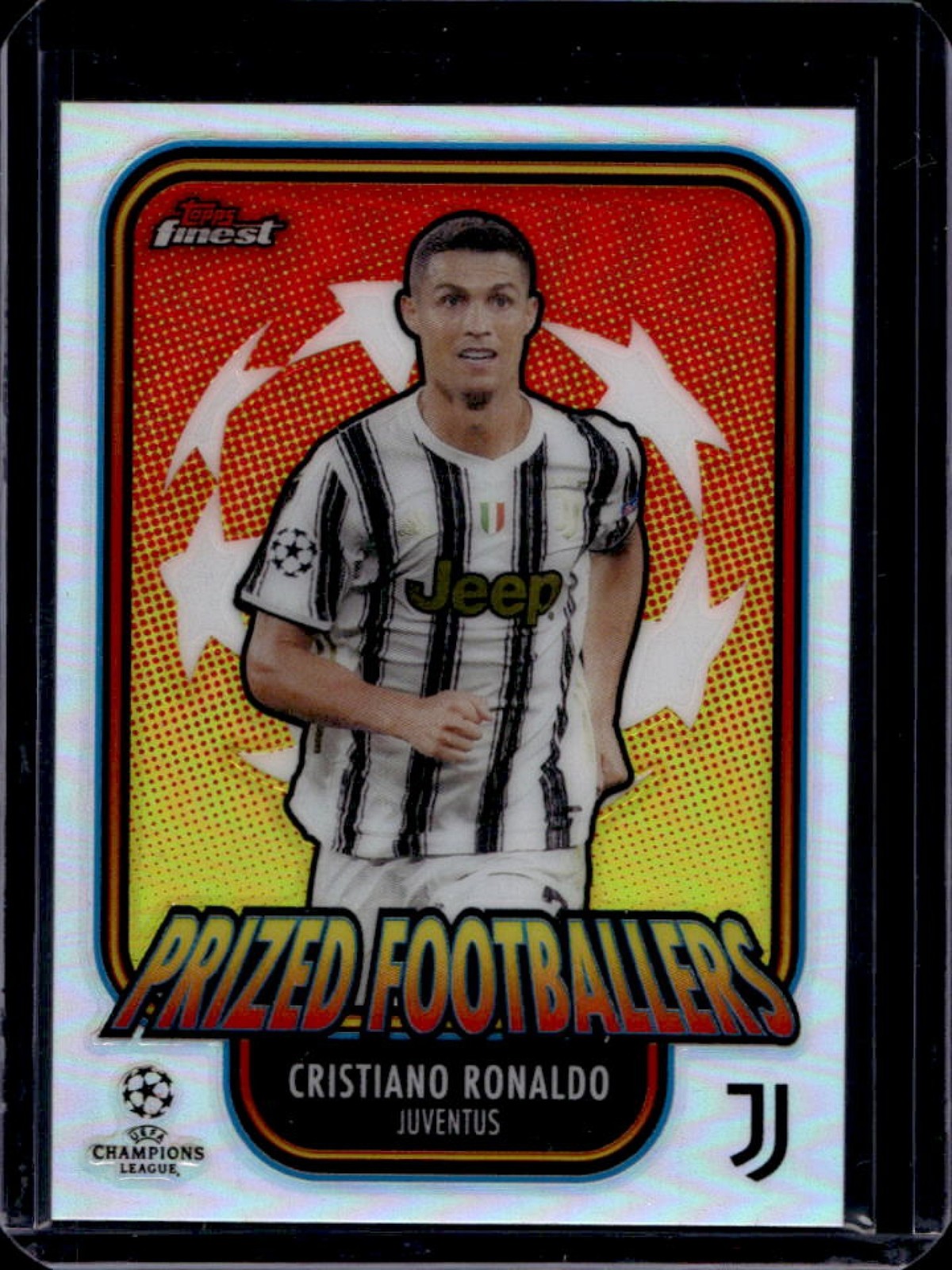 2020 Topps Finest UEFA Cristiano Ronaldo Prized Footballers #PF-CR Juventus