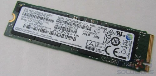 HP PM961256GB M2 pci-e SSD 862996-003