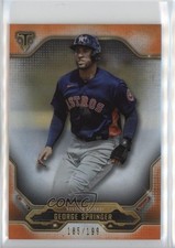 2020 Topps Triple Threads Amber /199 George Springer #37 1u5y