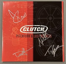 Clutch Signed X4 Pitchfork & Lost Needles Vinyl Record ACOA COA Tim Dan Neil JP