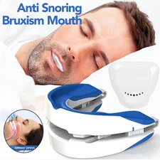Stop Snoring Mouthpiece Sleep Apnea Guard Bruxism Anti Snore Pure Grind Aid Tray