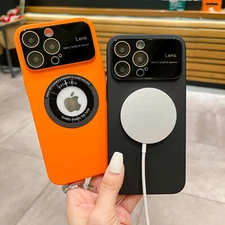 For iPhone 15 Plus 14 13 Pro Max Mag Safe Magnetic Shockproof Case Lens Cover