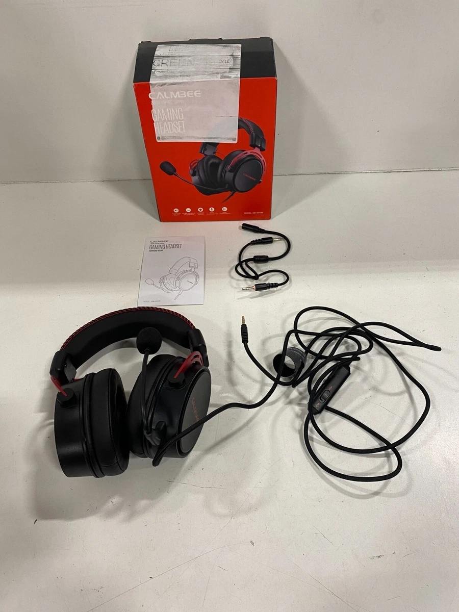 Calmbee CB GH100 Gaming Headset Black Red