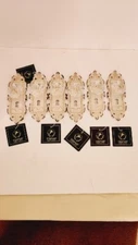 6 Brand New Vintage Door Handle Wall Hooks Cream!