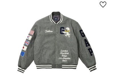 PALACE Gap Varsity Jacket スタジャン　XL Grey Palace x Gap Varsity Jacket Grey Size Large | eBay