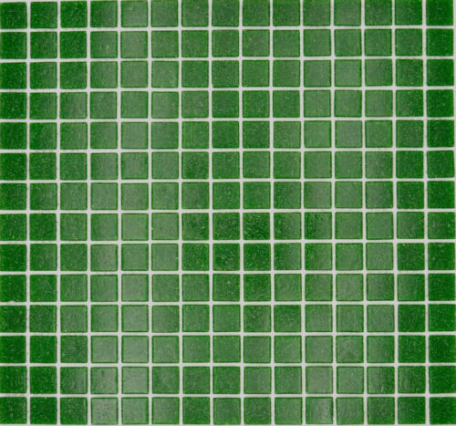 Mosaico IN Vetro Piastrelle Poolmosaik Piscina Verde Scuro 200-a26_P - Foto 1 di 10
