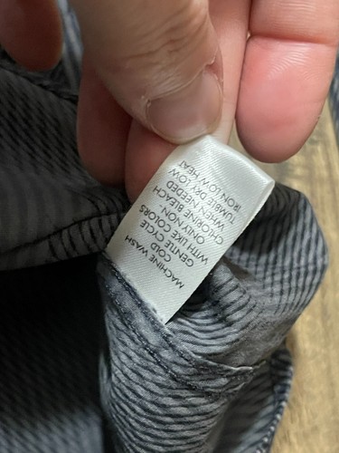 Calvin Klein Collection Shirt, Men's Size Large, Gray, Button Up, Slim Fit - Picture 10 of 11