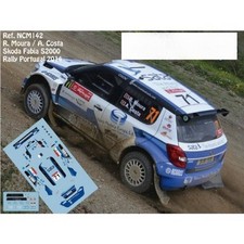 DECALS 1/43 SKODA FABIA S2000 - #71 R.MOURA - RALLYE DU PORTUGAL 2014 - NCM142
