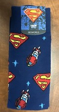 Superman Crew Socks Size 10-13 Loot Crate Wear Exclusive Bioworld DC NEW NWT