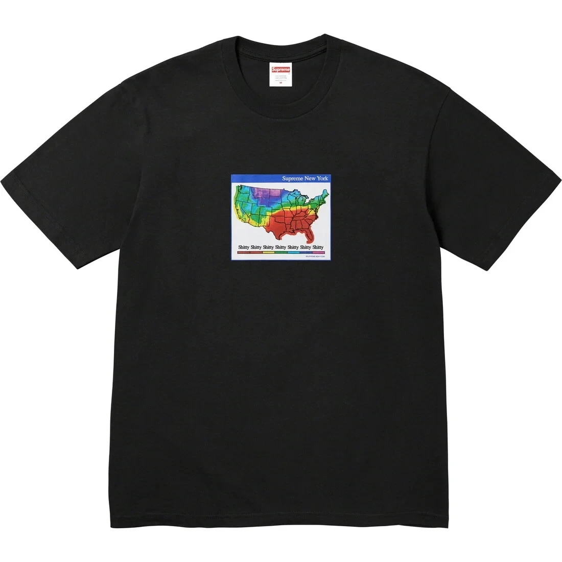 Tee shirt noir Supreme FW23 Weather taille XXL prêt à être expédié dès que possible !