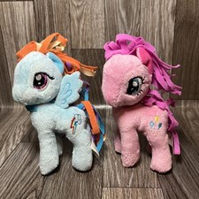 Lot Of Two My Little Pony Rainbow Dash And Pinkie Pie 5 Plush Stuffed Animals