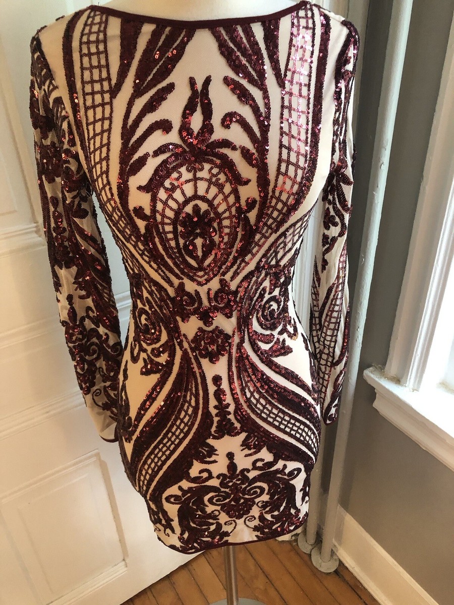 WINDSOR BEIGE WITH BROWN & RUST SEQUIN PARTY SHEATH DRESS-SIZES-STUNNING!!  | eBay