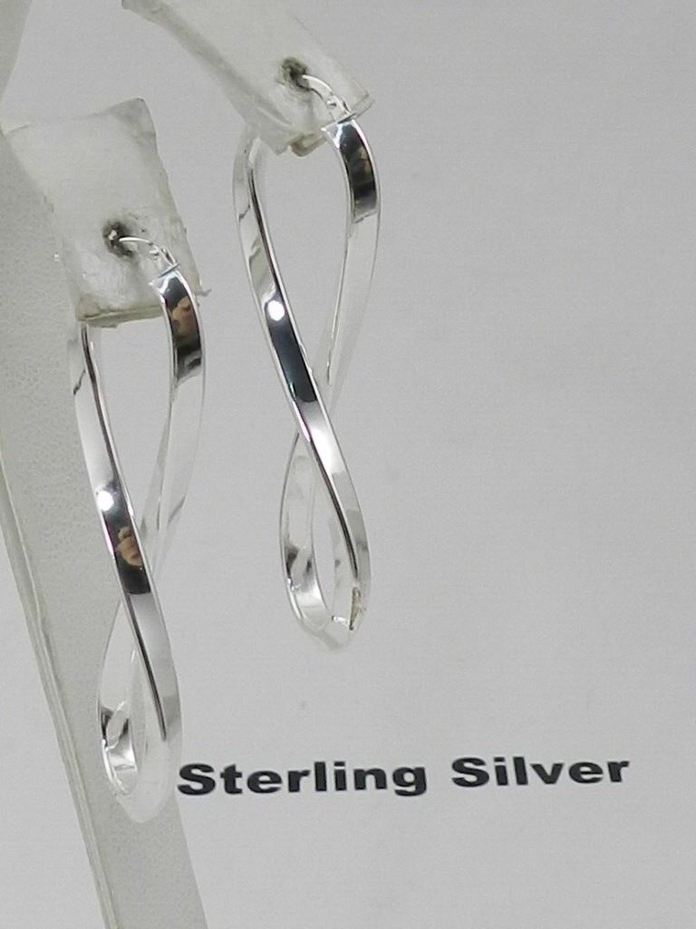 Macy's Polished Infinity Drop Earrings in Sterling Silver