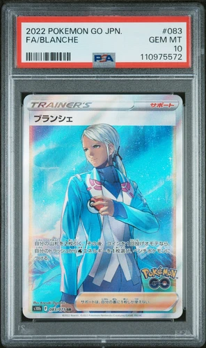 PSA 10 GEM-MT BLANCHE #083 POKEMON GO 2022 FULL ART POKEMON TCG ⚡