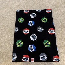 LEGO Ninjago H M Black Neck Tube Scarf Kids 14 x 20 Ninja Heads Pattern