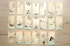 Japanese Pochibukuro Mini Envelopes Treasure Ship Design Lot of 20 1930s