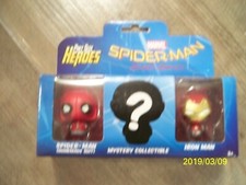 BRAND NEW! MARVEL SPIDERMAN + IRON MAN PINT SIZE HEROES COLLECTIBLES, 3-PACK!