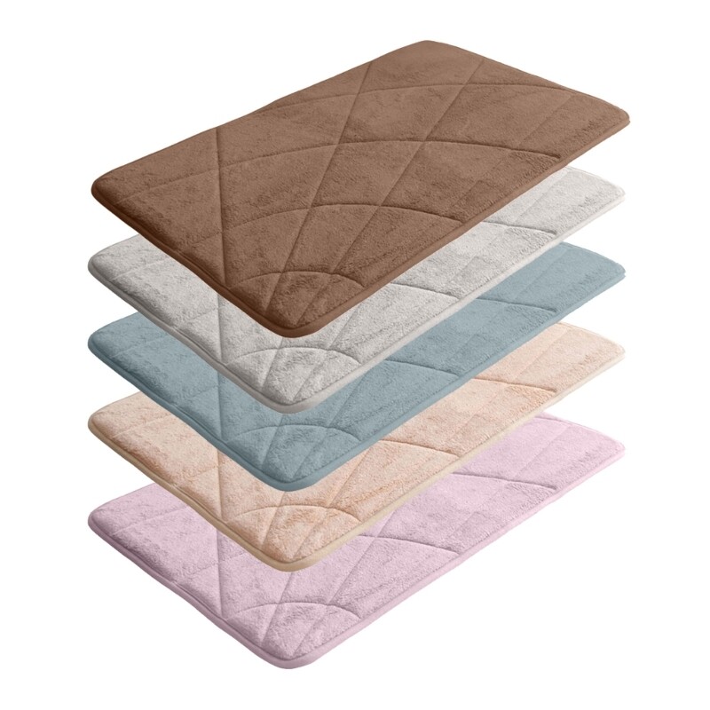 Bath Mat Soft Polyester Shower Mat Bathtube Mat For Home Kitchen, Hotel