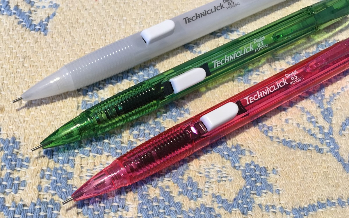 Pentel Mechanical Pencil Side Button Techniclick 0.5mm Japan