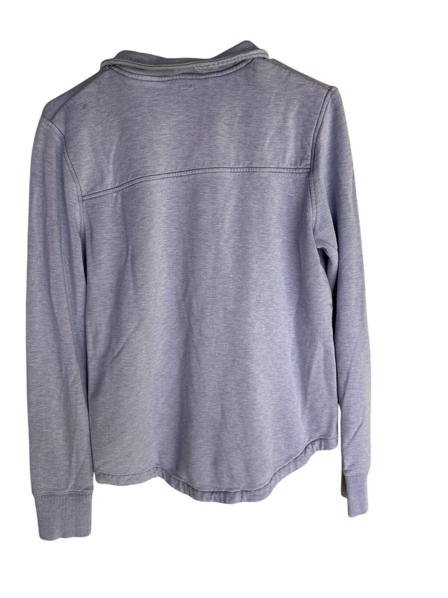 Vineyard Vines Womens Blue 1/4 Zip Shep Shirt Pullover Sweater L