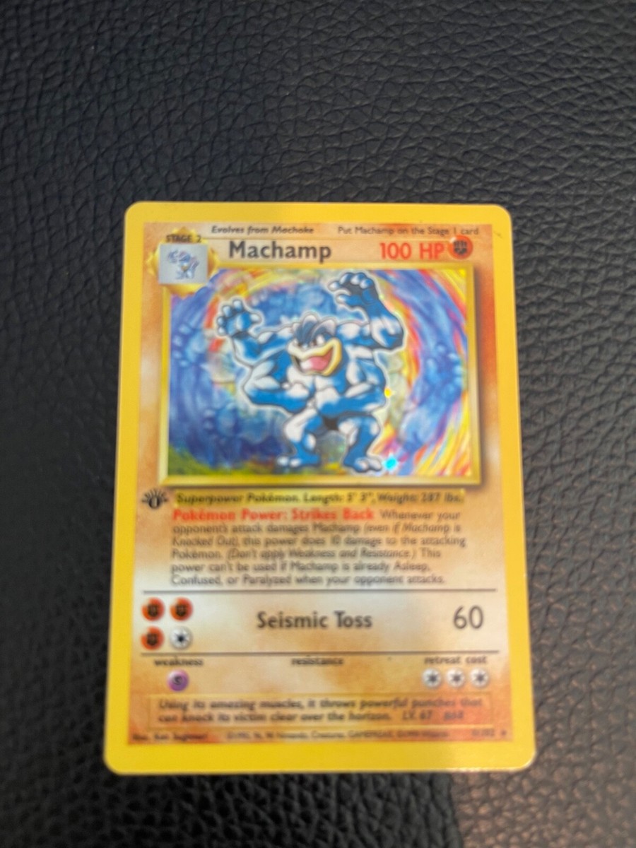 Pokémon rare 1st edition Machamp Holo 6/102 | eBay
