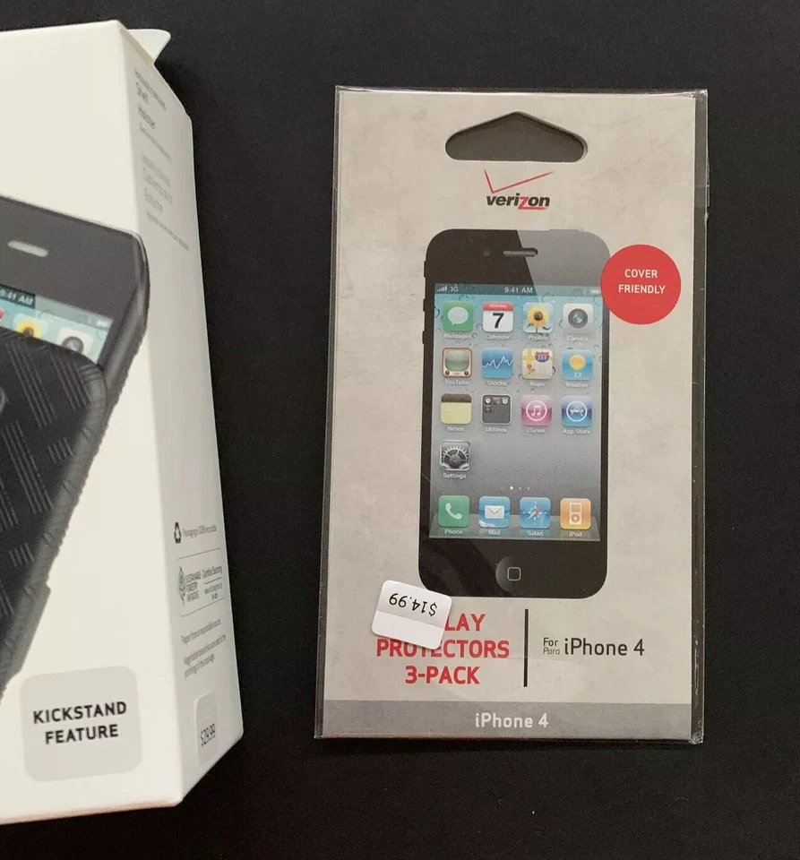 Nuevo Lote Verizon - Funda Carcasa iPhone 4 Combo Funda Teléfono + 3x Protectores de Pantalla Foto 4 de 4