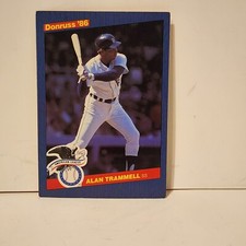 Alan Trammell 1986 Donruss #45 Oversized Baseball Card
