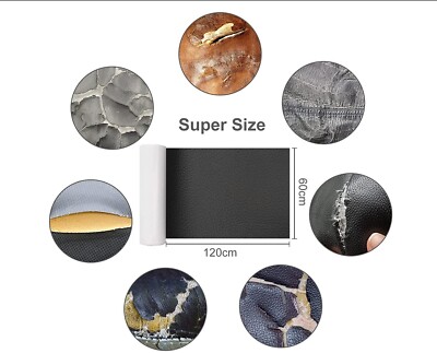 Pelle Adesiva Per Riparazioni 20x150cm | Per Divani, Sedili Auto | Grigio Chiaro | Facile Applicazione